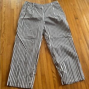 Women’s Wide Leg Black & White Stripe Pants